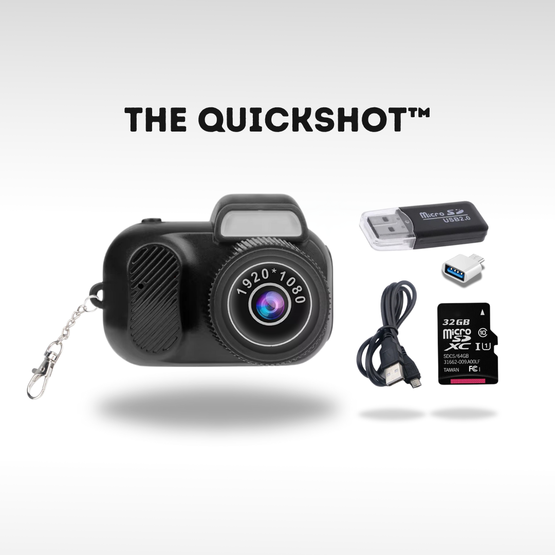 Retro Mini Keychain Camera - The QuickShot™